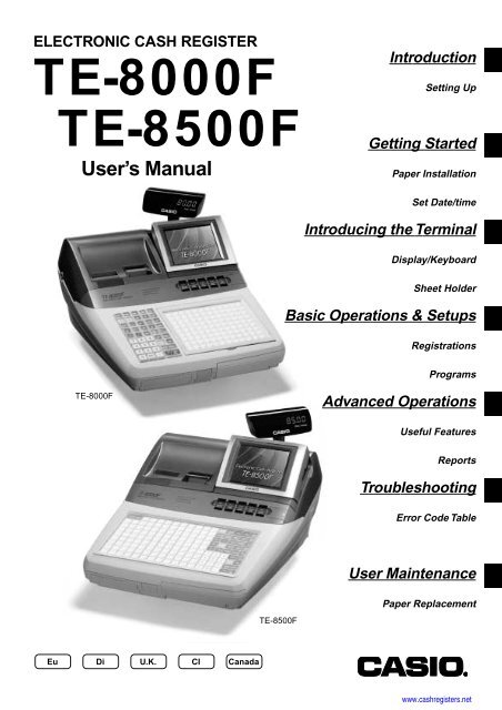 Casio cash registers clearance canada