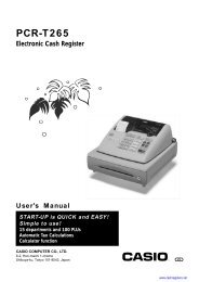 PCR-T265 - Sharp & Casio Cash Registers