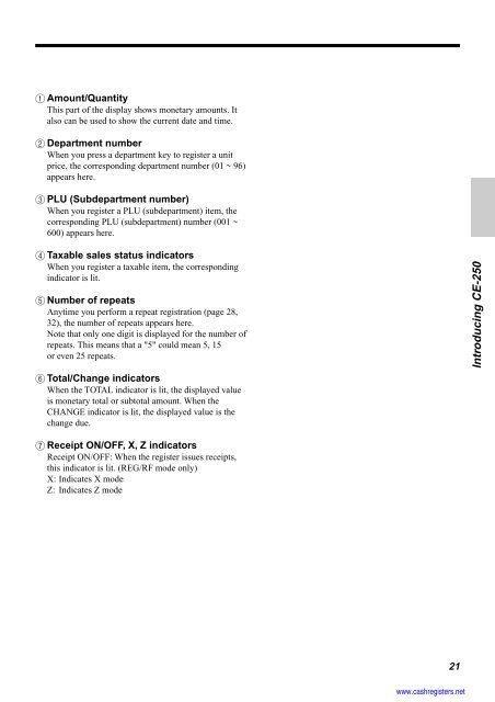 Basic Operations and Setups - Sharp & Casio Cash Registers