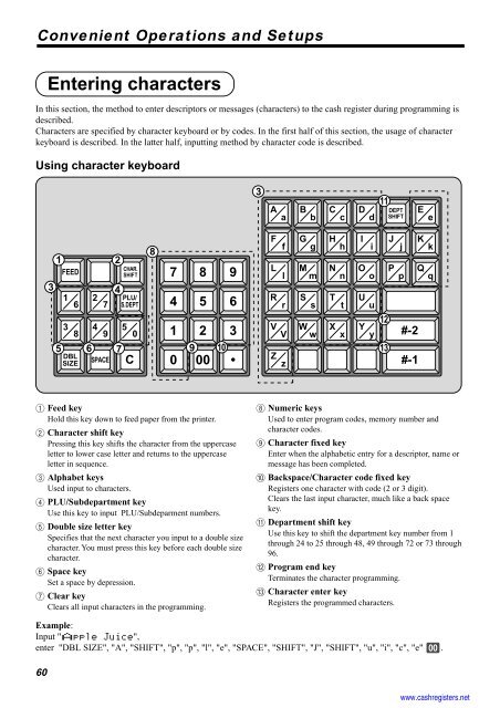 Basic Operations and Setups - Sharp & Casio Cash Registers