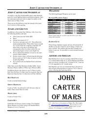John Carter for Swordplay - Two Hour Wargames