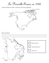 La Nouvelle-France en 1645 doc de travail - Six pieds sur Terre