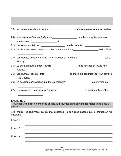 11-cahier-gram-sec-1-pdf - Six pieds sur Terre