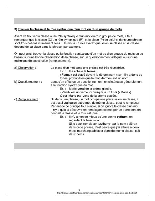 11-cahier-gram-sec-1-pdf - Six pieds sur Terre