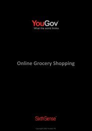 Online Grocery Shopping - SixthSense - YouGov