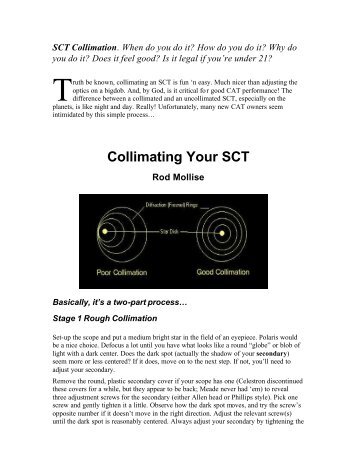 Collimating Your SCT - Skywatch