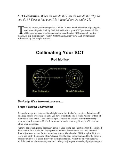 Collimating Your SCT Skywatch