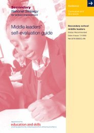 Middle leaders' self-evaluation guide