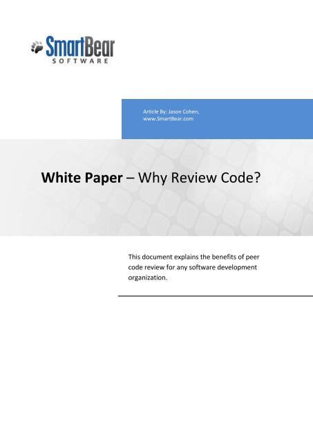 Smartbear Code Review | Code Review and Collaboration Resources – VGSH