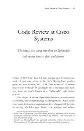 Code Review at Cisco Systems - SmartBear Support
