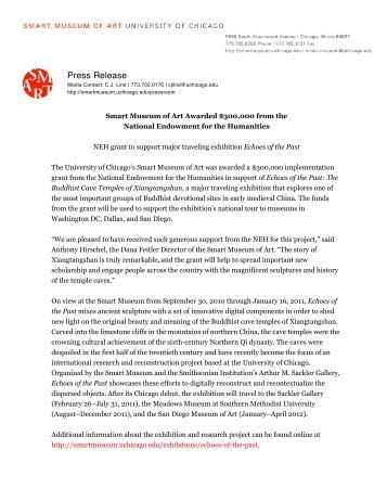 Press Release Press Release - Smart Museum of Art - University of ...