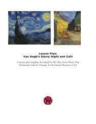 Lesson Plan: Van Gogh's Starry Night and Café A lesson plan ...