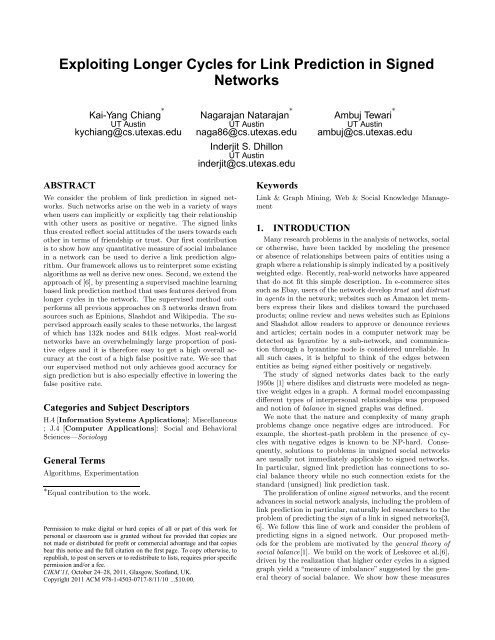 Exploiting Longer Cycles for Link Prediction in Signed Networks