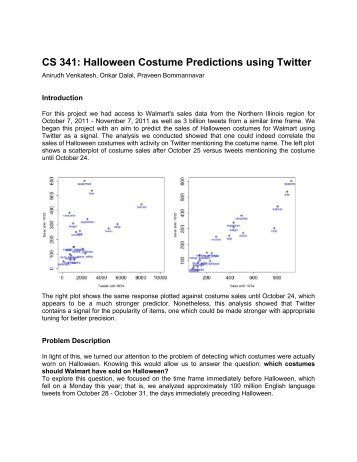 CS 341: Halloween Costume Predictions using Twitter - SNAP