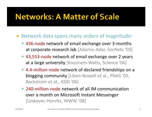 Slides - SNAP - Stanford University