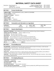 MATERIAL SAFETY DATA SHEET