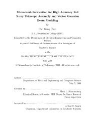 Microcomb Fabrication for High Accuracy Foil X-ray Telescope ...