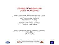 Metrology for Nanometer Scale Science and Technology - Space ...