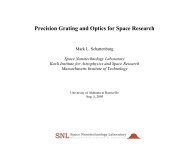 Precision Grating and Optics for Space Research