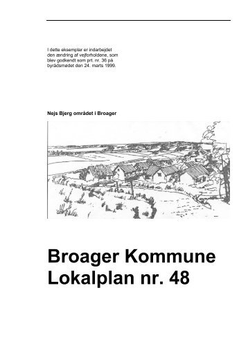 Broager Kommune Lokalplan nr. 48