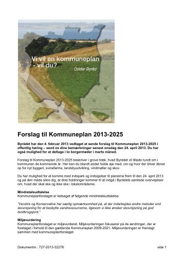 Forslag til Kommuneplan 2013-2025