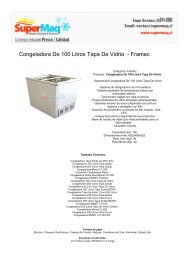 Congeladora De 100 Litros Tapa De Vidrio - Framec
