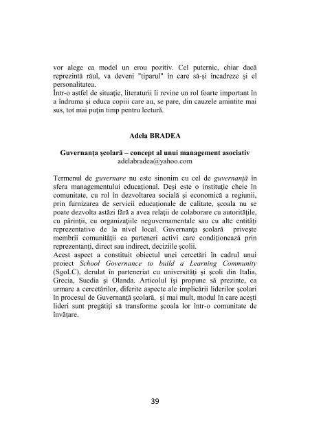 Book of abstracts - Facultatea de Stiinte Socio-Umane, Universitatea ...