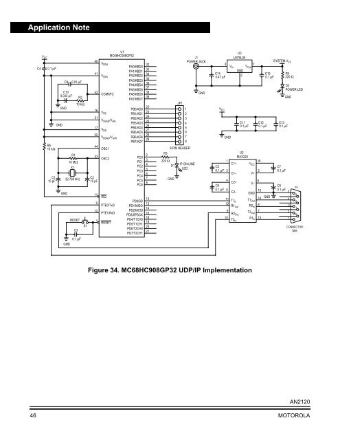 AN2120: Connecting an M68HC08 Family Microcontroller to an ...