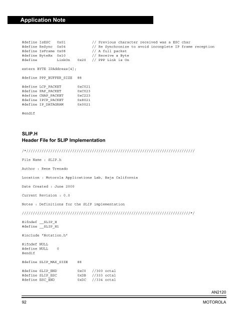 AN2120: Connecting an M68HC08 Family Microcontroller to an ...