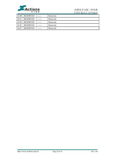 ATT7022A 用户手册 - 欢迎访问www.XinShiLi.net 新势力单片机