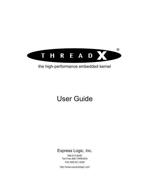 ThreadX User Guide