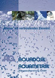 Dokument Aquametasil 2004 - Aquadosil Wasseraufbereitung GmbH