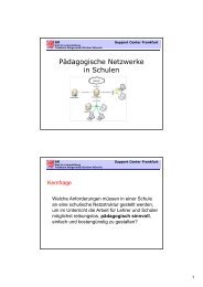 Pädagogische Netzwerke in Schulen