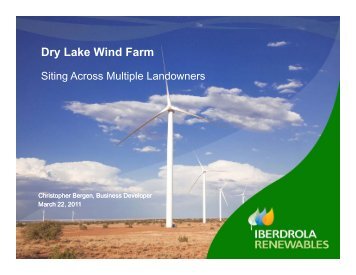 Dry Lake Wind Farm - Sonoran Institute