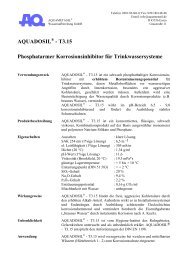 AQUADOSIL - Aquametasil Wasseraufbereitung GmbH