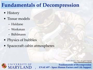 Fundamentals of Decompression