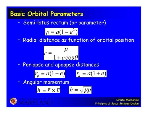 Orbital Mechanics