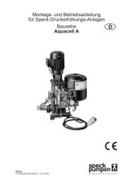 Aquacell A/AE - SPECK-Pumpen
