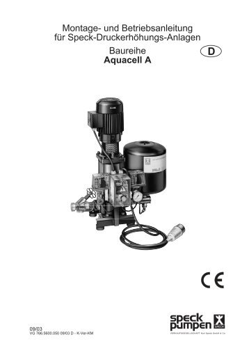 Aquacell A/AE - SPECK-Pumpen