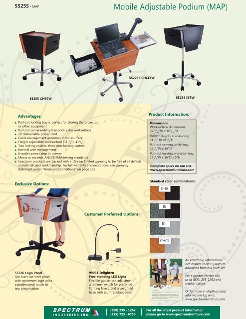 Mobile Adjustable Podium (MAP)