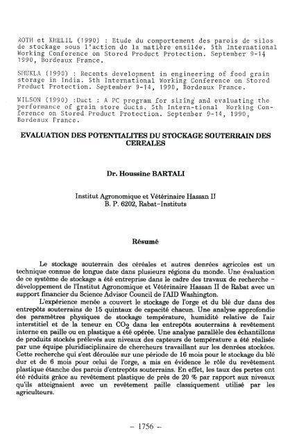 Dr. EL Houssine BARTALI - SPIRU Index Page