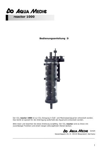 reactor 1000-manual .pdf - Aqua Medic