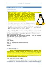 Resumo de Linux - Professor Sérgio Spolador