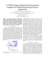 A CMOS Chopper-Stabilized Instrumentation Amplifier for MEMS ...