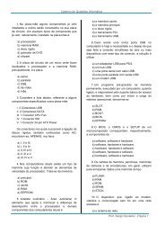 Caderno de Questões Informática Prof. Sérgio Spolador - Professor ...