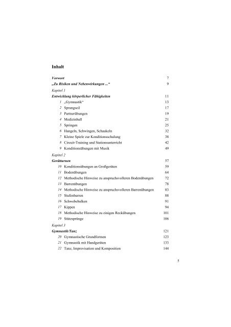 Inhalt - sportfachbuch.de