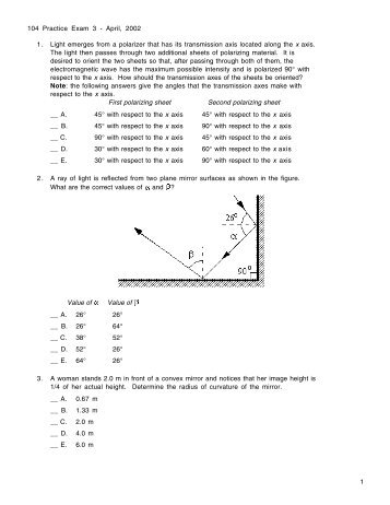 104 Practice Exam 3