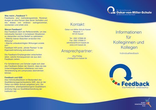 Fragen und Antworten: Individualfeedback Feedback-Koffer: