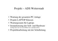 Projekt – ADS Weiterstadt