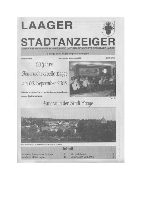 50 jahre am 06.September 2008 - Stadt Laage